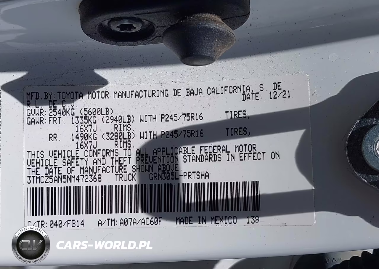 2022 Toyota Tacoma Sr V6 VIN:3TMCZ5AN5NM472368 - 9