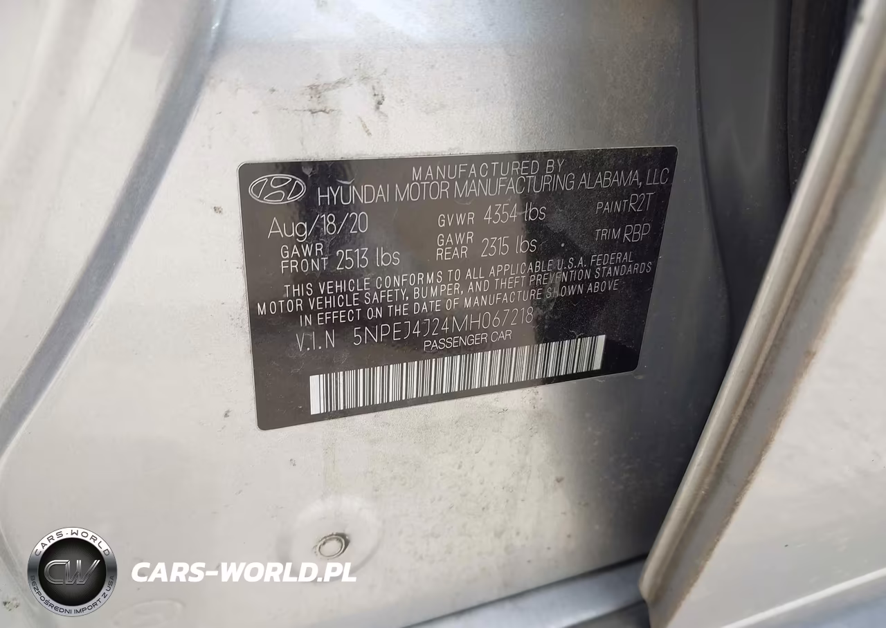 2021 Hyundai Sonata Sel Plus VIN:5NPEJ4J24MH067218 - 9