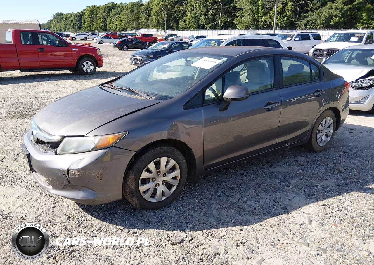 2012 Honda Civic Lx VIN:19XFB2F57CE103351 - 2