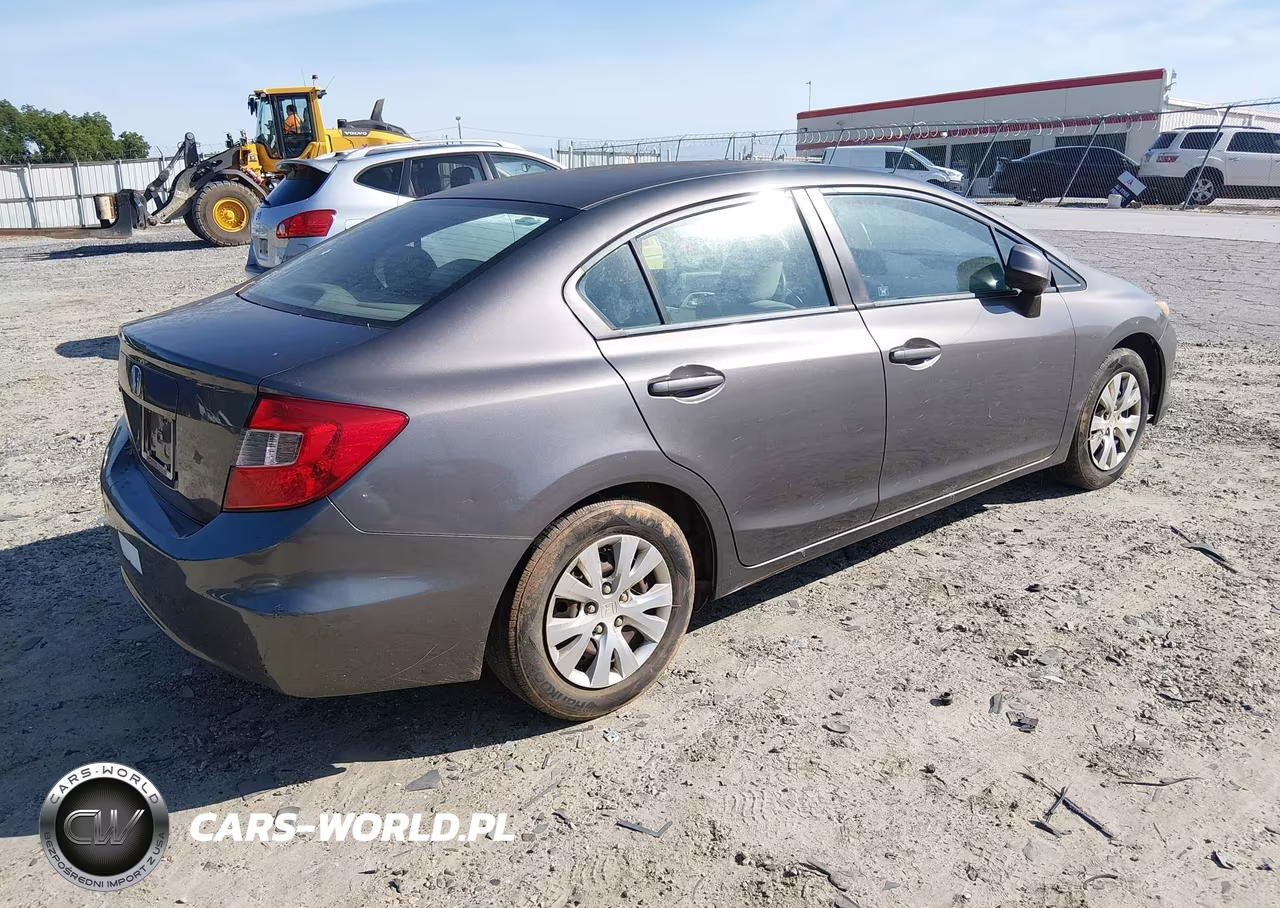 2012 Honda Civic Lx VIN:19XFB2F57CE103351 - 4