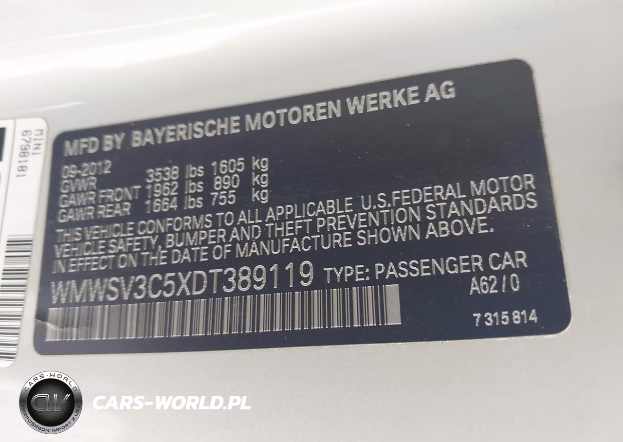 2013 Mini Hardtop Cooper S VIN:WMWSV3C5XDT389119 - 9
