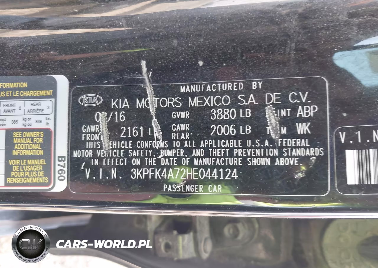 2017 Kia Forte Lx VIN:3KPFK4A72HE044124 - 9