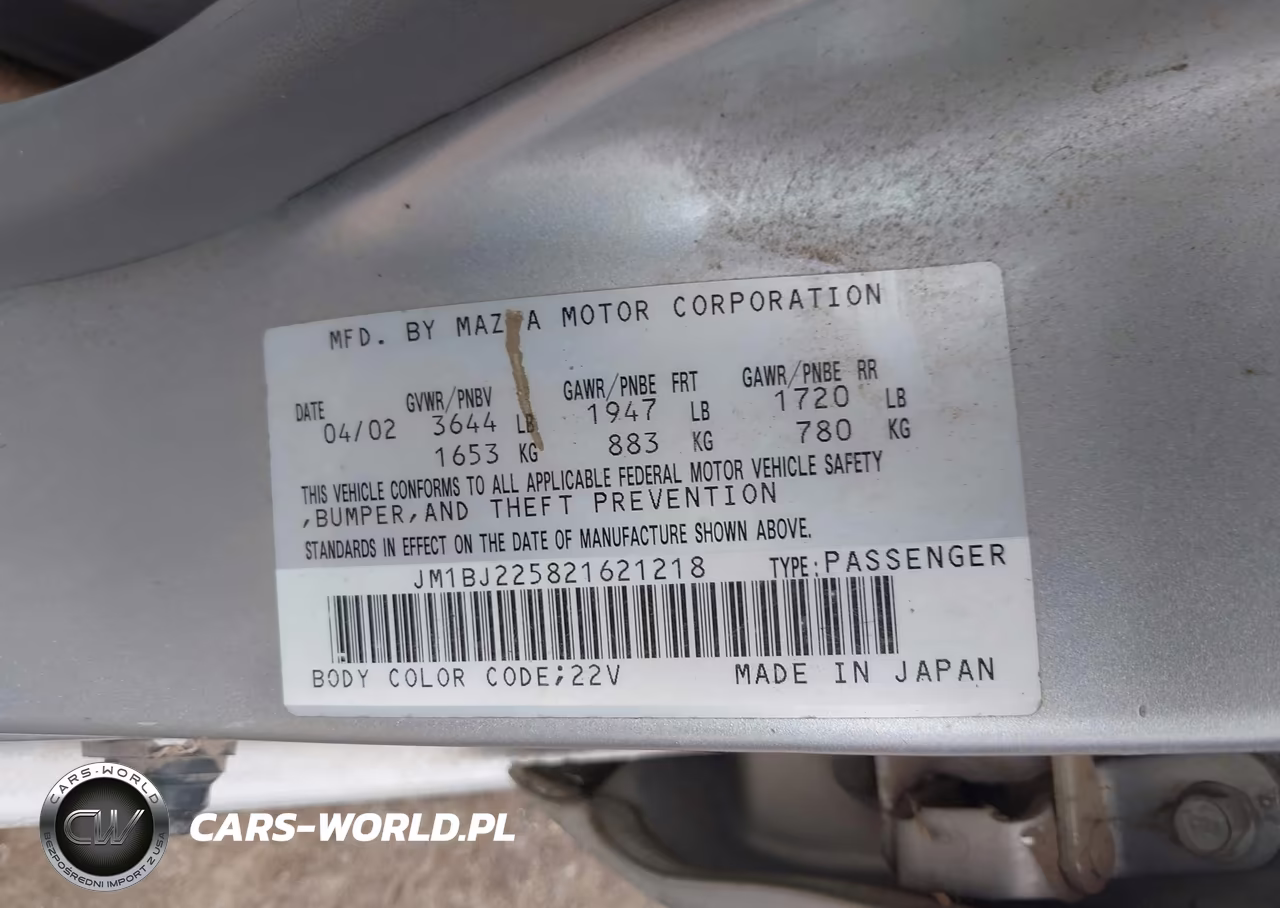 2002 Mazda Protege Dx-Es-Lx VIN:JM1BJ225821621218 - 9