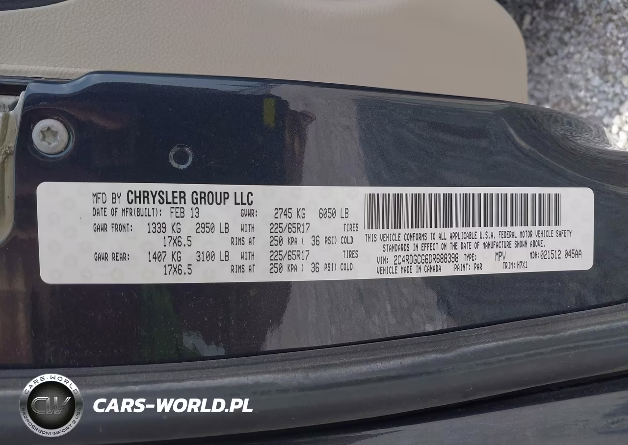 2013 Dodge Grand Caravan Sxt VIN:2C4RDGCG6DR688398 - 9