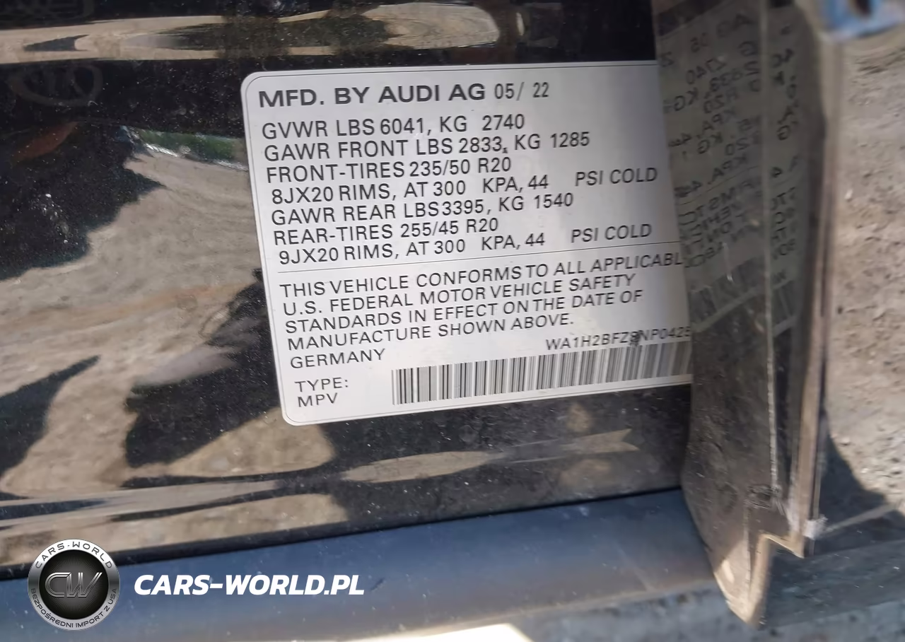 2022 Audi Q4 E-Tron Premium Plus 50 Quattro VIN:WA1H2BFZ8NP042570 - 9