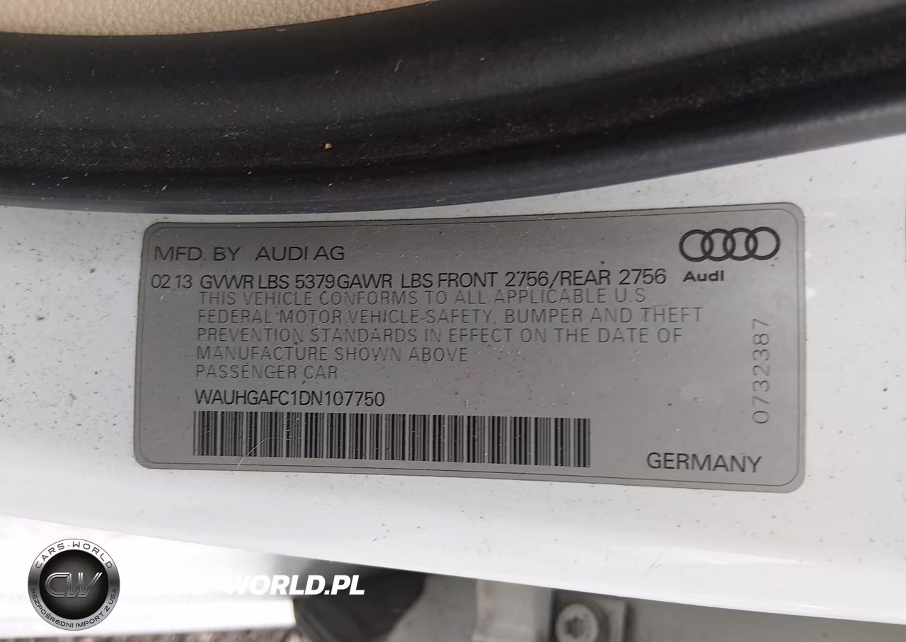 2013 Audi A6 3.0T Premium VIN:WAUHGAFC1DN107750 - 9