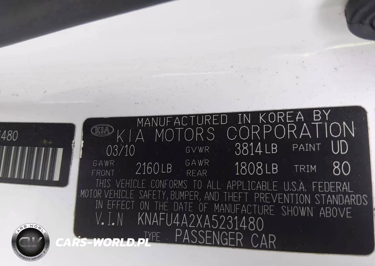 2010 Kia Forte Ex VIN:KNAFU4A2XA5231480 - 9
