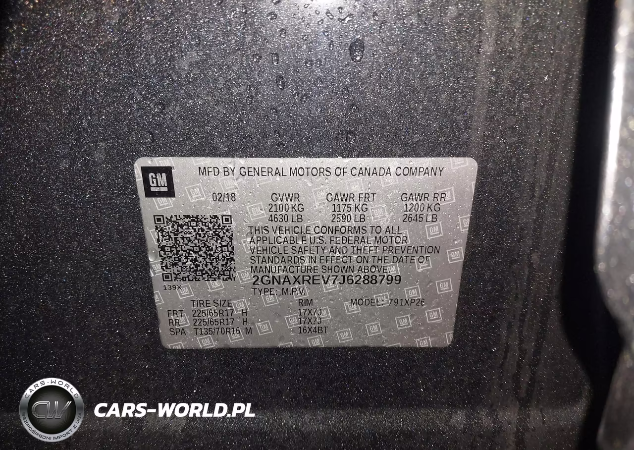 2018 Chevrolet Equinox Ls VIN:2GNAXREV7J6288799 - 9