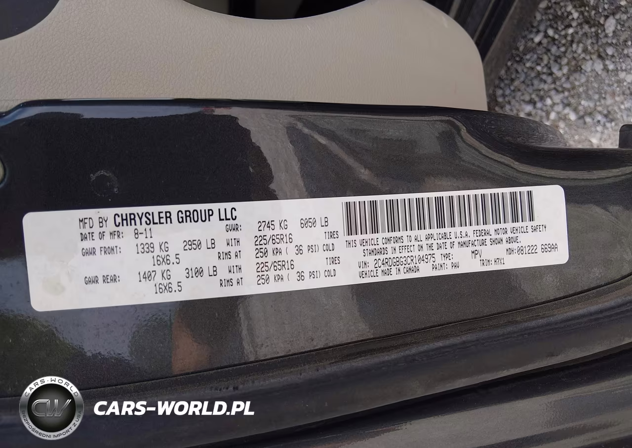 2012 Dodge Grand Caravan Se-Avp VIN:2C4RDGBG3CR104975 - 9