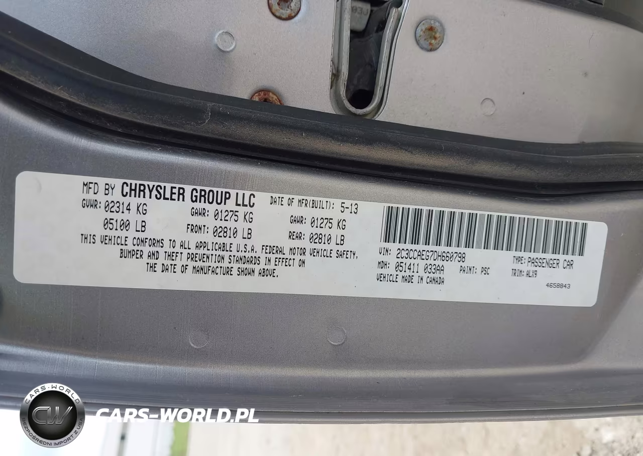 2013 Chrysler 300C VIN:2C3CCAEG7DH660798 - 9