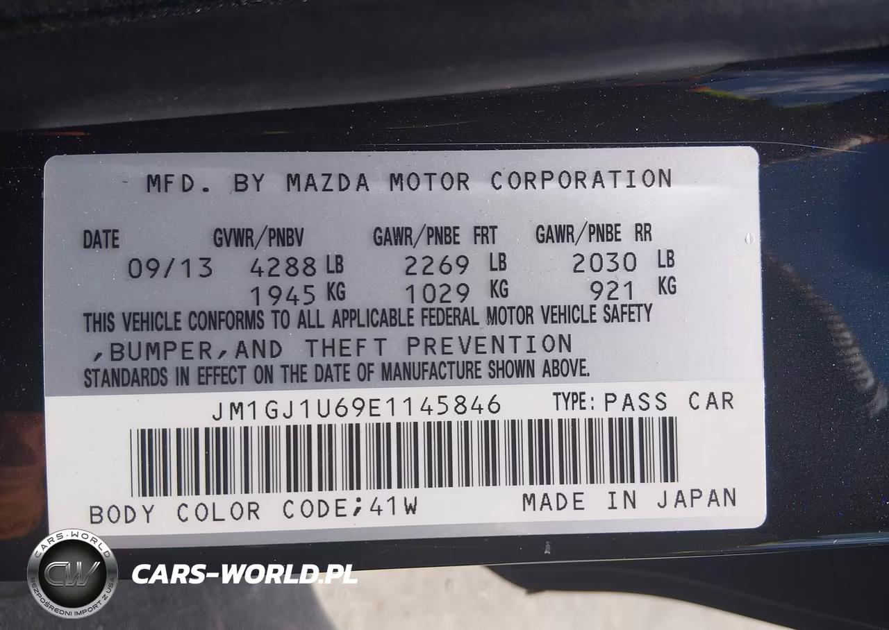 2014 Mazda Mazda6 I Sport VIN:JM1GJ1U69E1145846 - 9