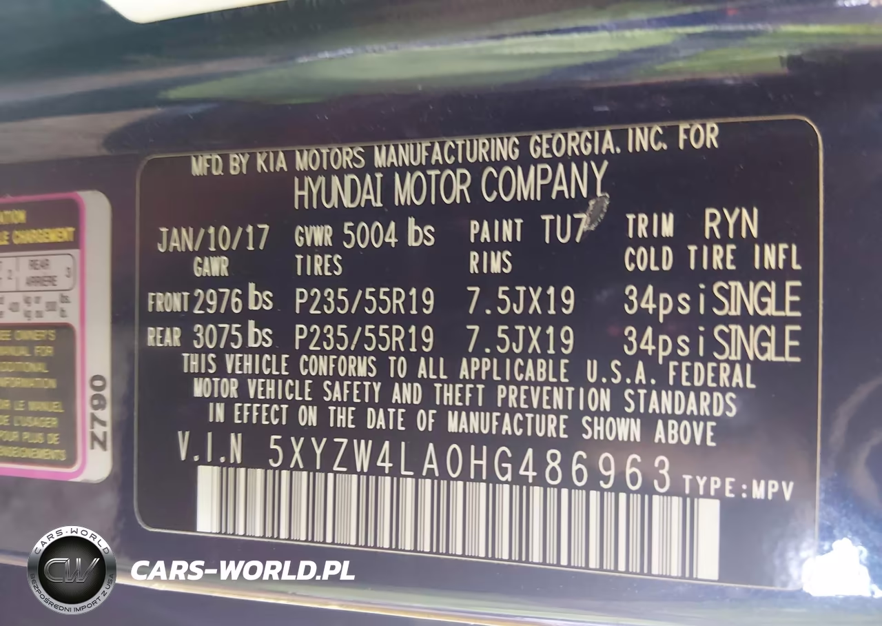2017 Hyundai Santa Fe Sport 2.0T Ultimate VIN:5XYZW4LA0HG486963 - 9