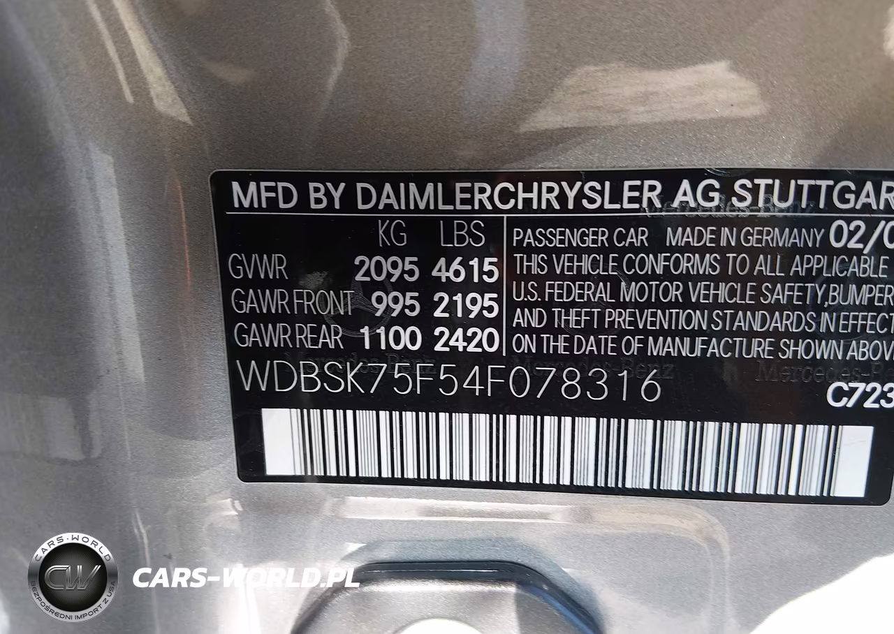 2004 Mercedes-Benz Sl 500 VIN:WDBSK75F54F078316 - 9