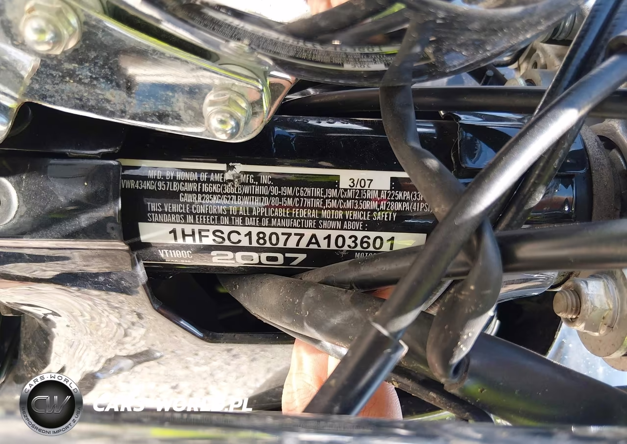 2007 Honda Vt1100 C VIN:1HFSC18077A103601 - 10