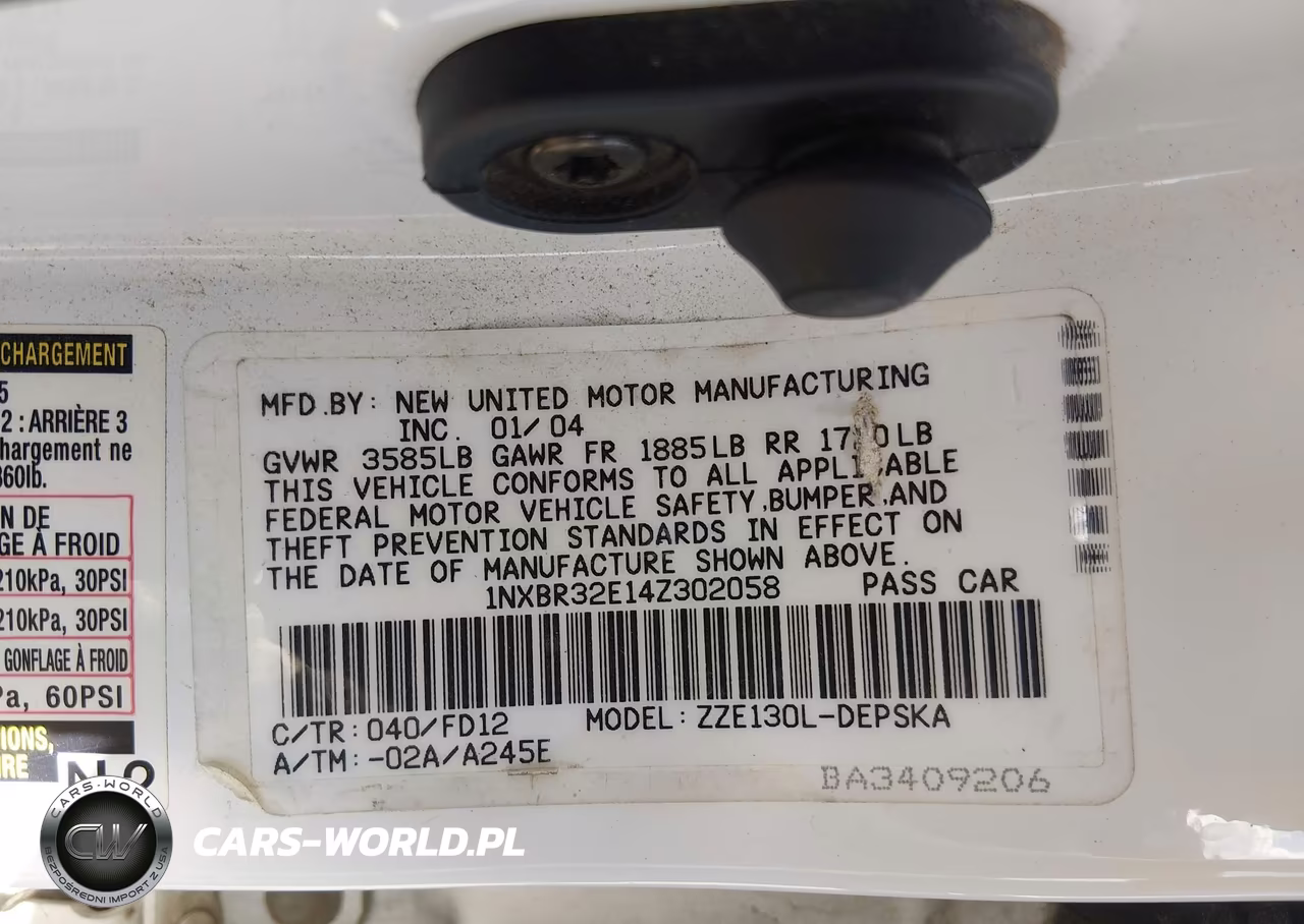 2004 Toyota Corolla S VIN:1NXBR32E14Z302058 - 9