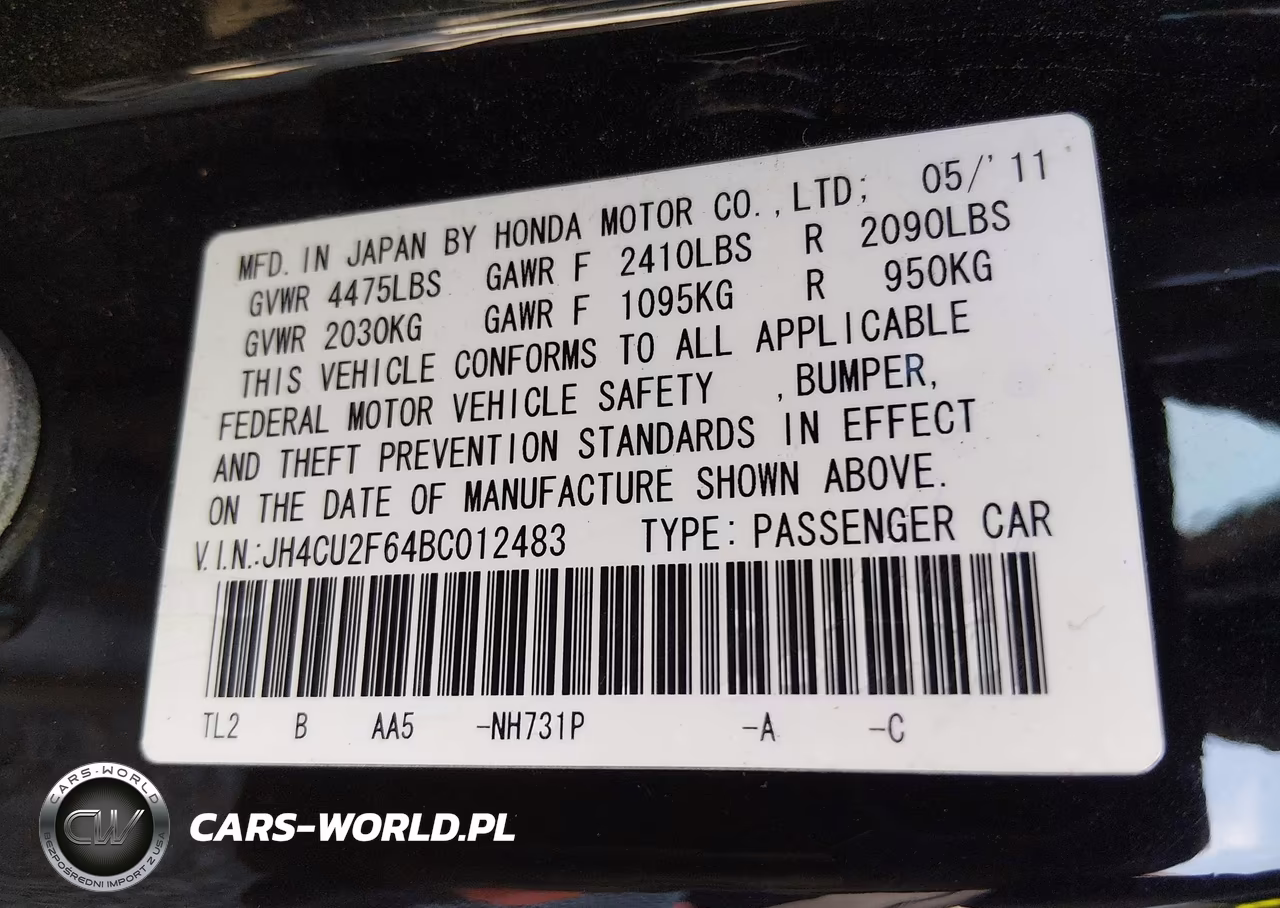 2011 Acura Tsx 2.4 VIN:JH4CU2F64BC012483 - 9