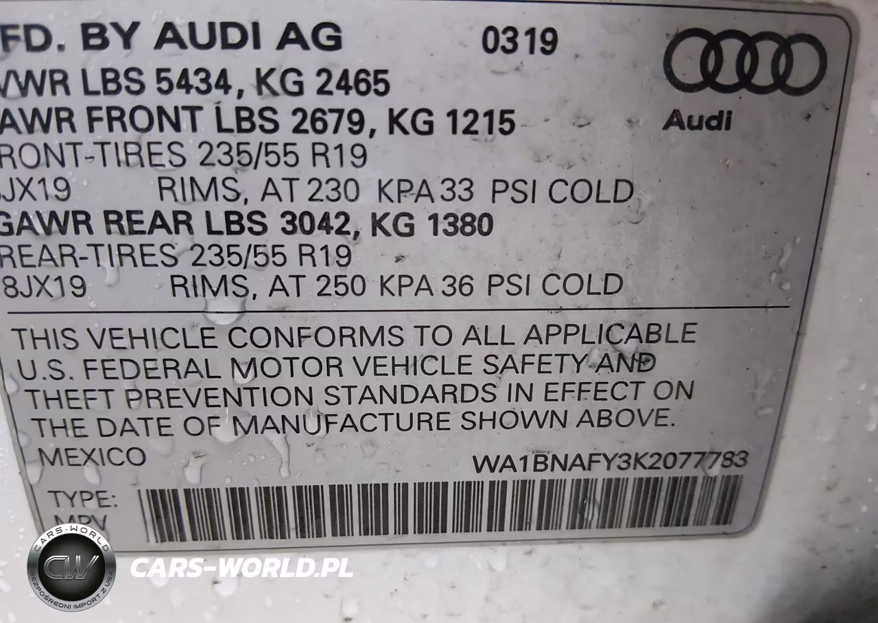 2019 Audi Q5 45 Premium VIN:WA1BNAFY3K2077783 - 9