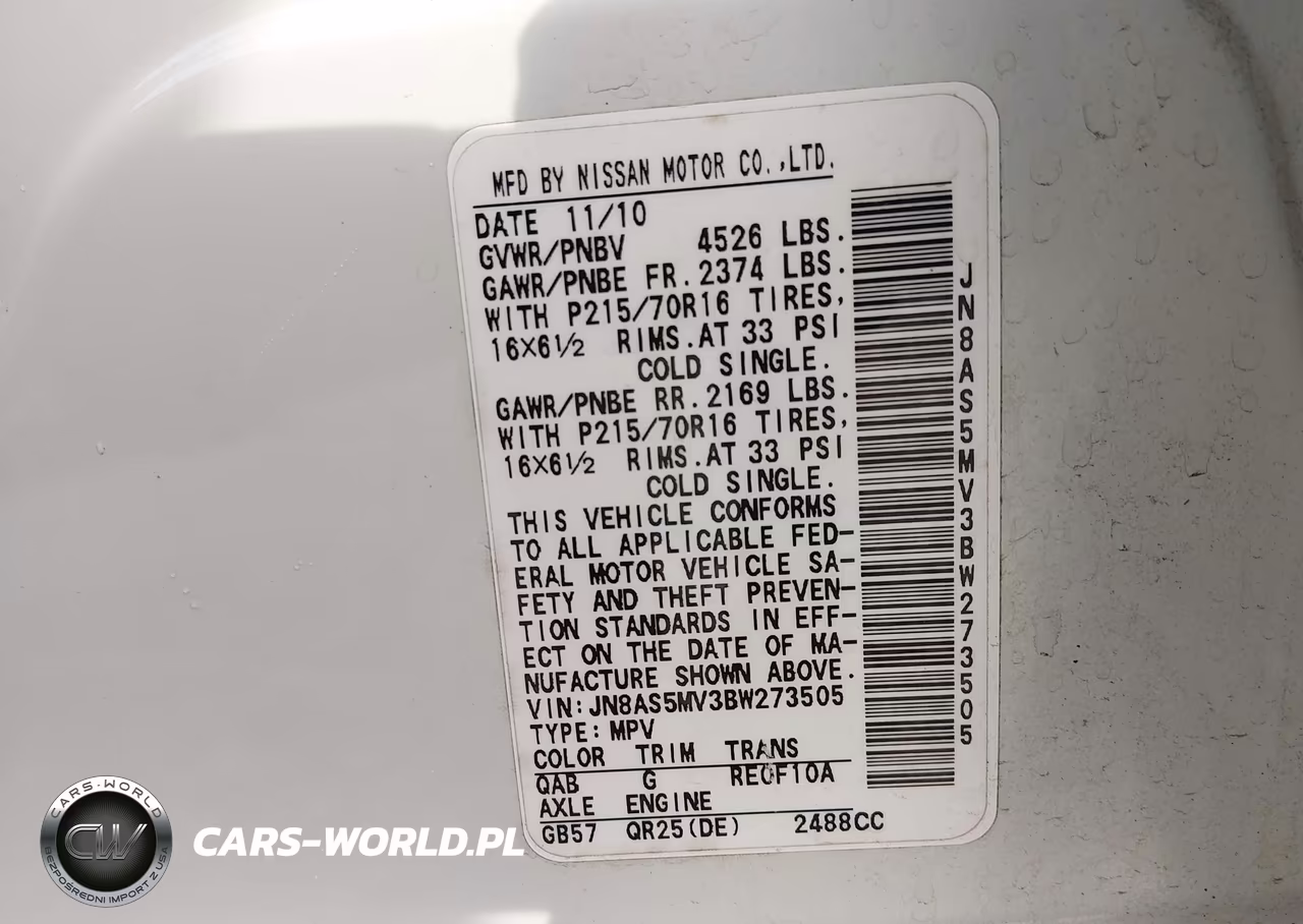 2011 Nissan Rogue S VIN:JN8AS5MV3BW273505 - 9