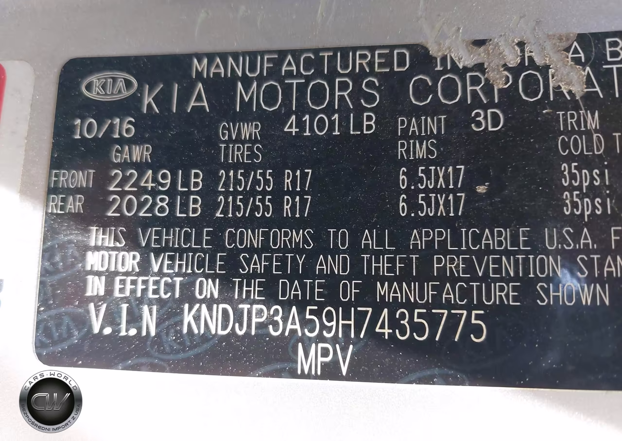 2017 Kia Soul + VIN:KNDJP3A59H7435775 - 9