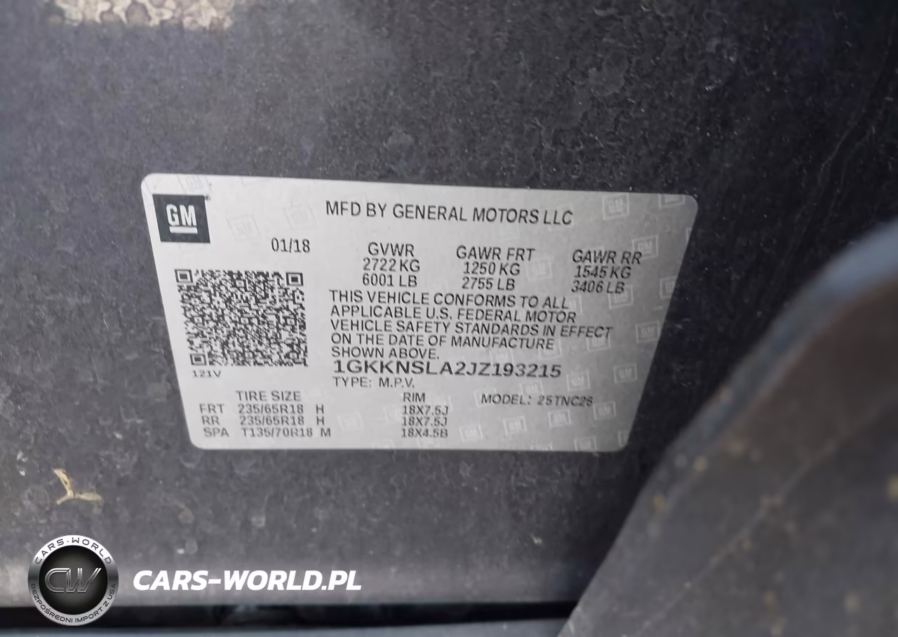 2018 GMC Acadia Sle-2 VIN:1GKKNSLA2JZ193215 - 9