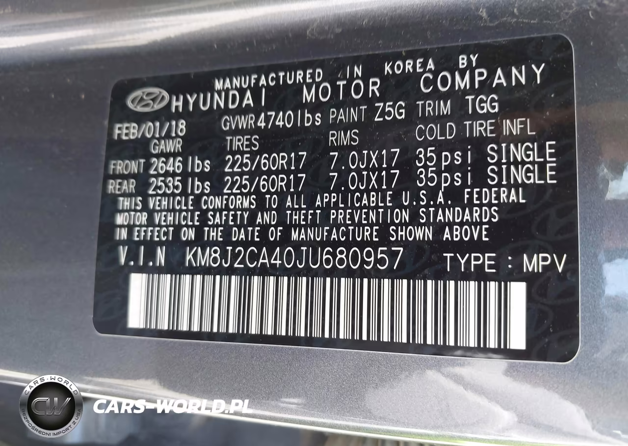 2018 Hyundai Tucson Se VIN:KM8J2CA40JU680957 - 9