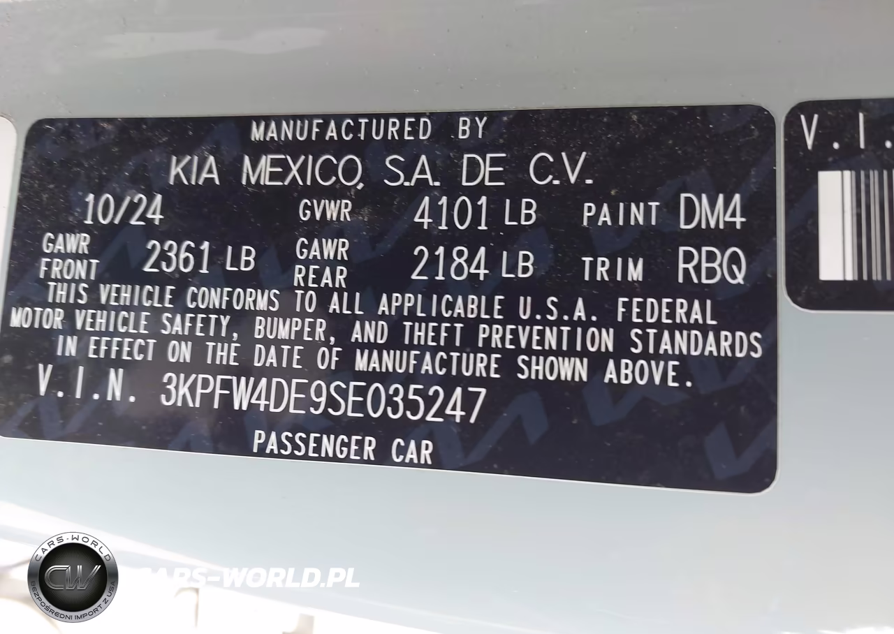 2025 Kia K4 Gt-Line VIN:3KPFW4DE9SE035247 - 9
