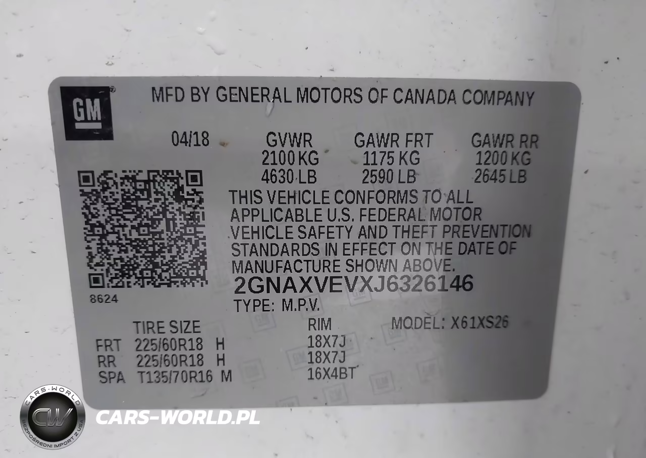 2018 Chevrolet Equinox Premier VIN:2GNAXVEVXJ6326146 - 9