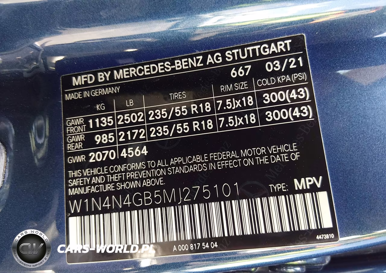 2021 Mercedes-Benz Gla 250 VIN:W1N4N4GB5MJ275101 - 9
