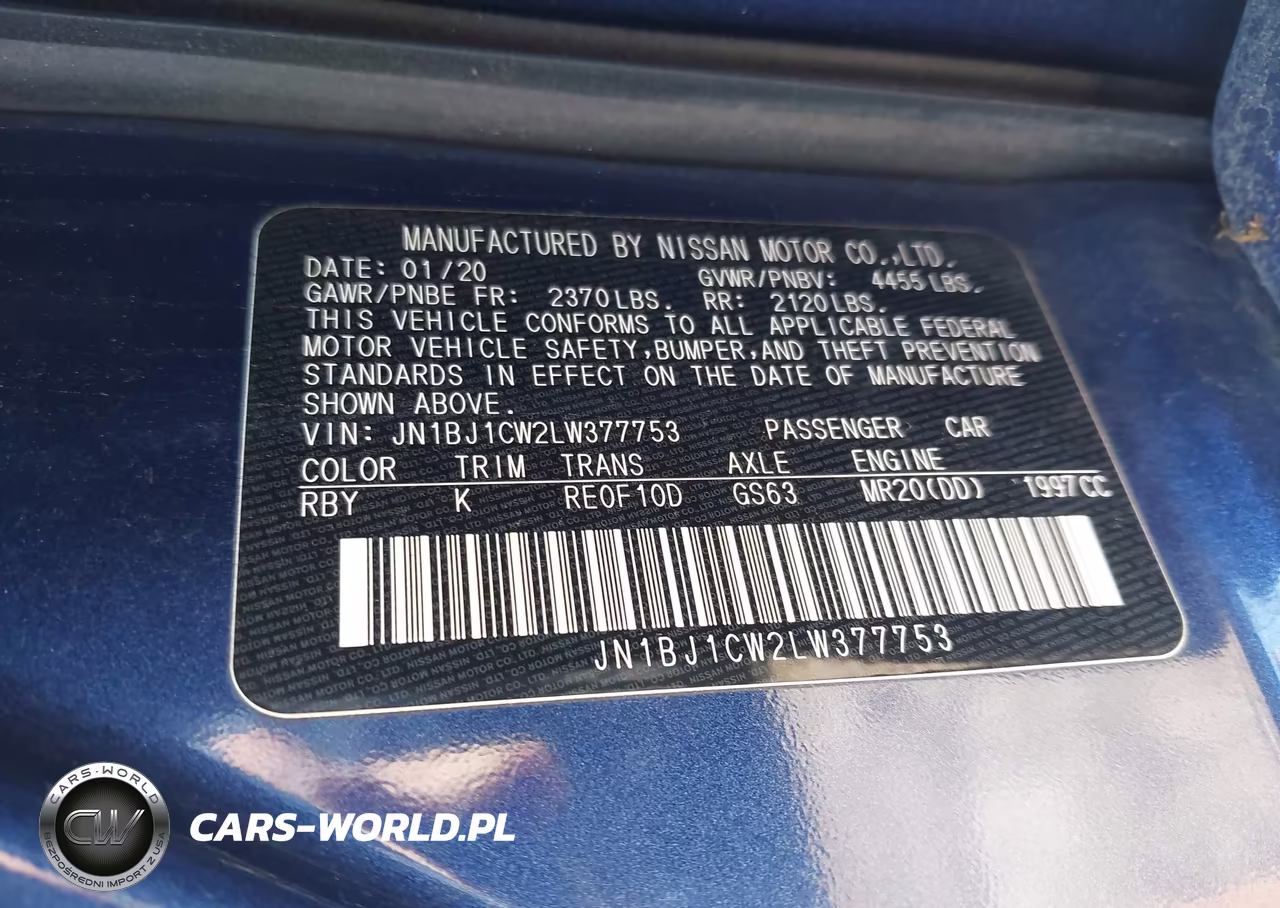 2020 Nissan Rogue Sport Sv Awd Xtronic Cvt VIN:JN1BJ1CW2LW377753 - 9
