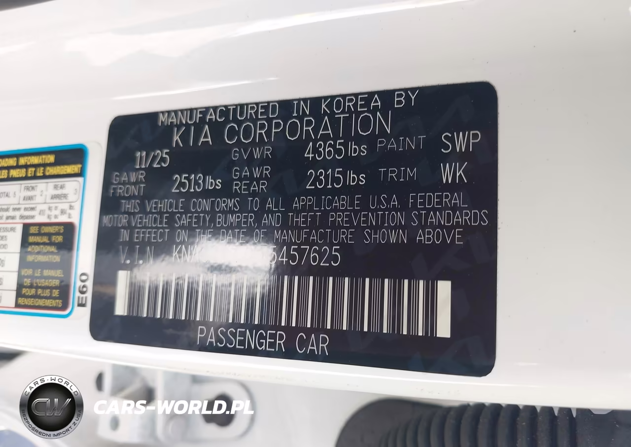 2026 Kia K5 Lxs Fwd VIN:KNAG24J7XT5457625 - 9