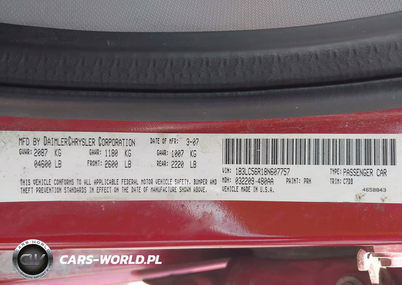 2008 Dodge Avenger Sxt VIN:1B3LC56R18N607757 - 9