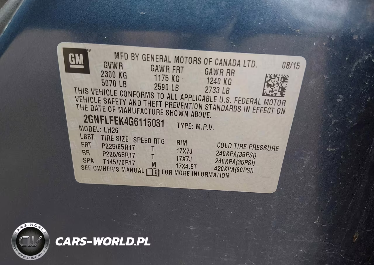 2016 Chevrolet Equinox Lt VIN:2GNFLFEK4G6115031 - 9