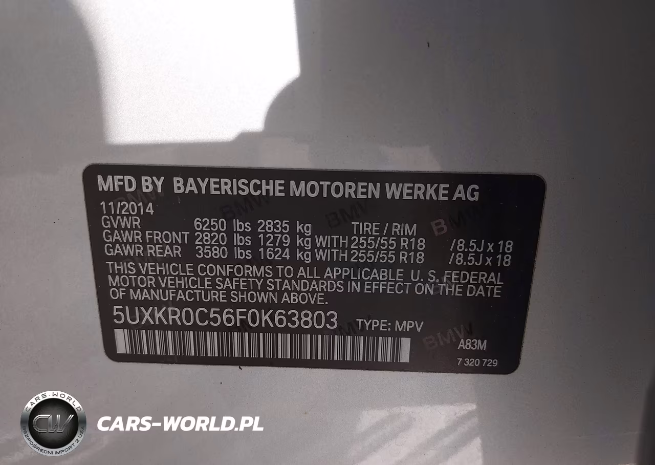 2015 BMW X5 xDrive35I VIN:5UXKR0C56F0K63803 - 9