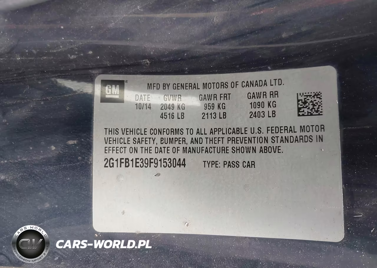 2015 Chevrolet Camaro 2Ls VIN:2G1FB1E39F9153044 - 9