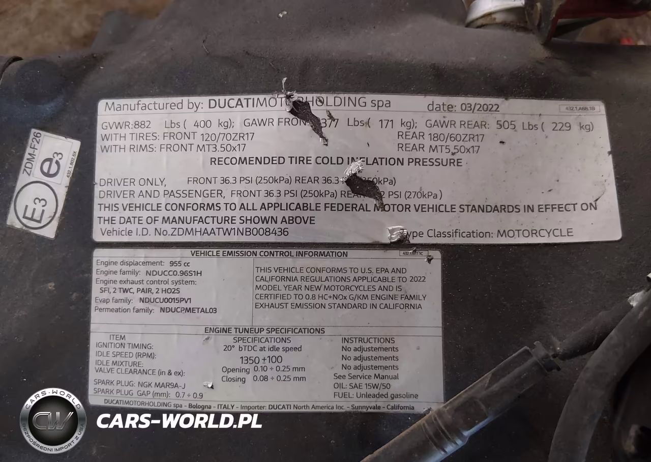 2022 Ducati Panigale V2 VIN:ZDMHAATW1NB008436 - 10