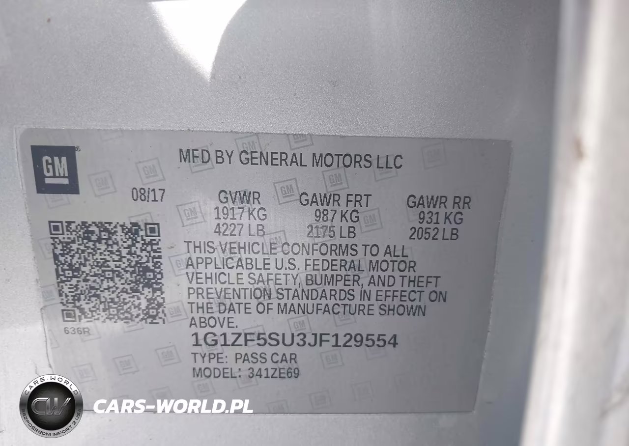 2018 Chevrolet Malibu Hybrid VIN:1G1ZF5SU3JF129554 - 9