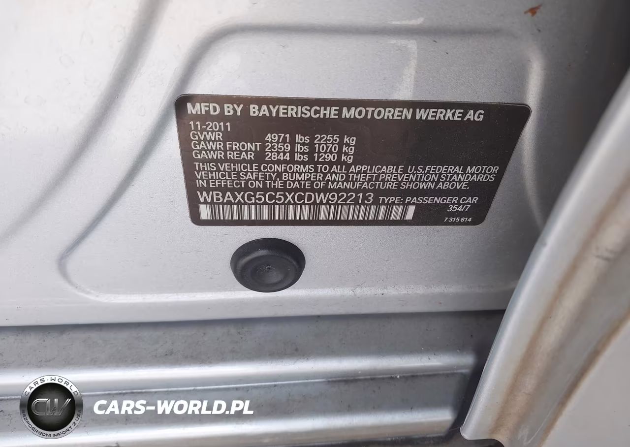 2012 BMW 528I VIN:WBAXG5C5XCDW92213 - 9