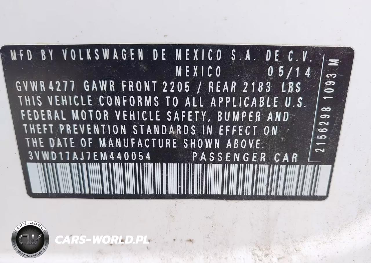 2014 Volkswagen Jetta 1.8T Se VIN:3VWD17AJ7EM440054 - 9