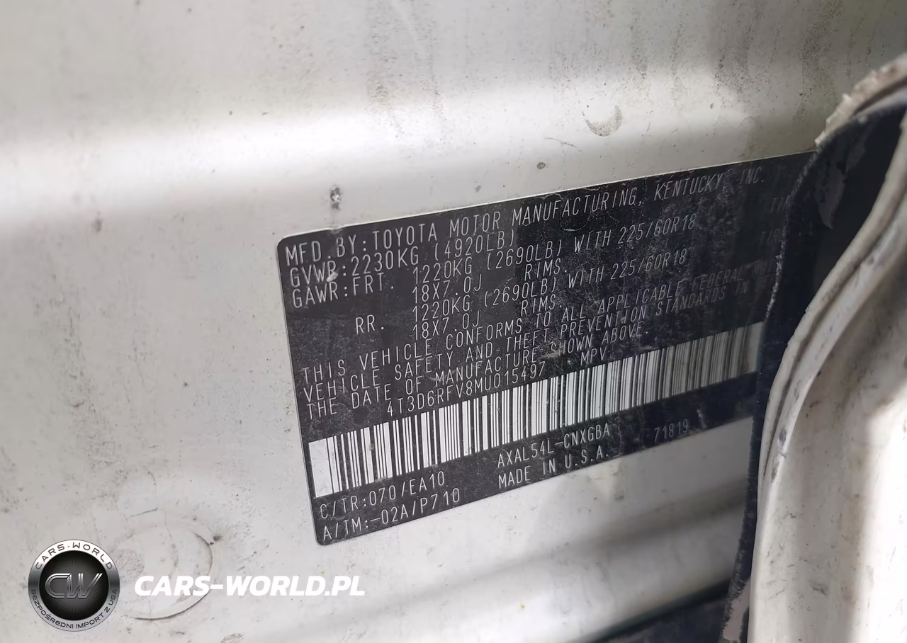 2021 Toyota Rav4 Hybrid Limited VIN:4T3D6RFV8MU015497 - 9