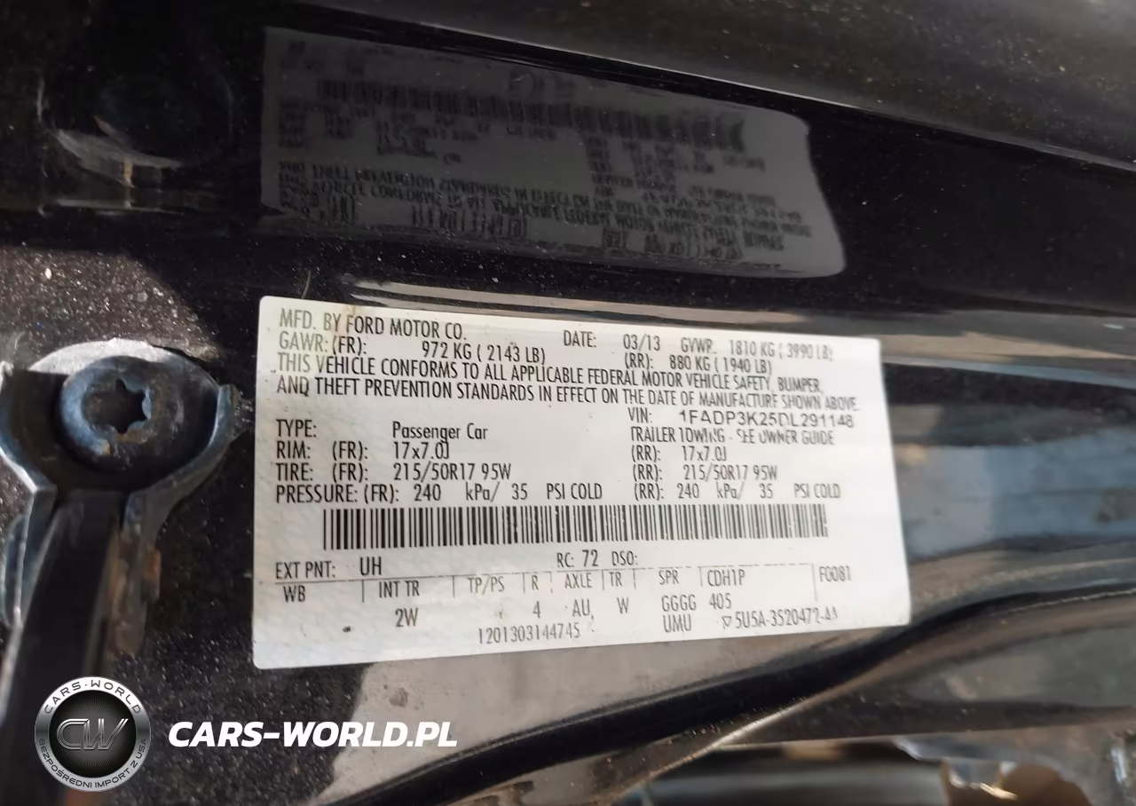 2013 Ford Focus Se VIN:1FADP3K25DL291148 - 9