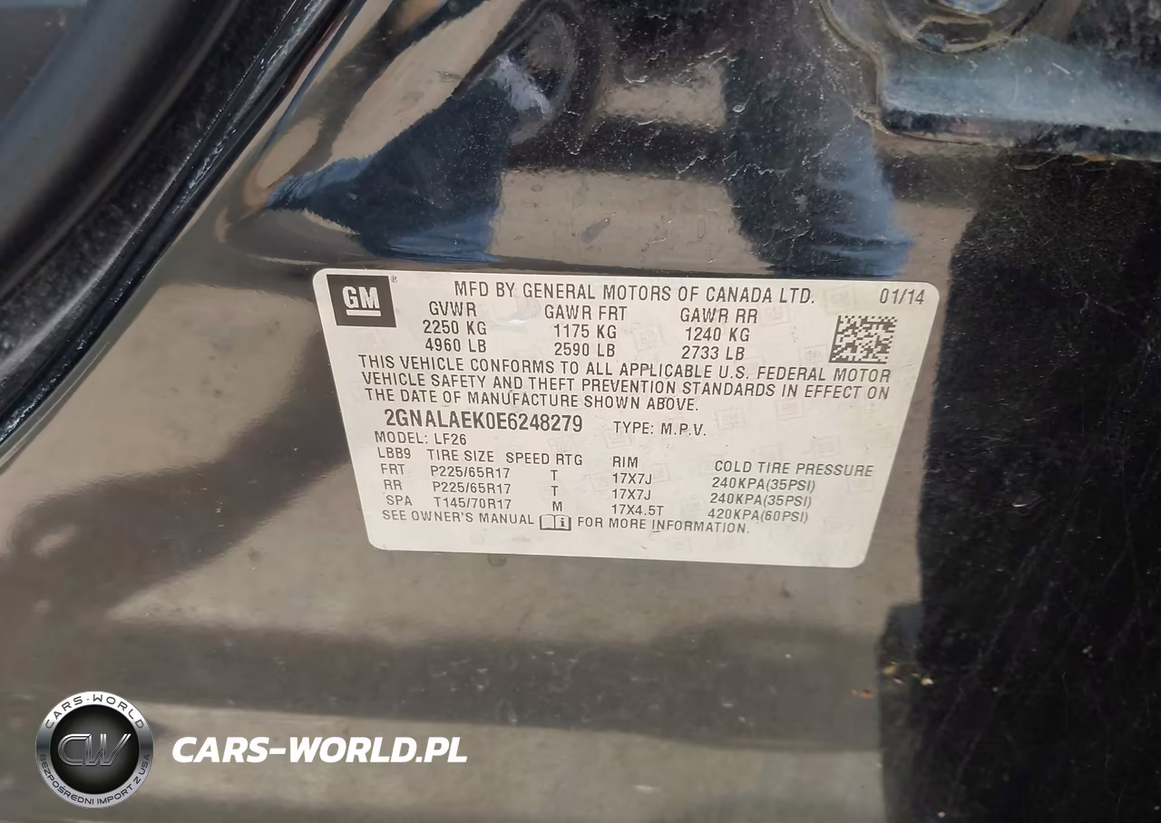 2014 Chevrolet Equinox Ls VIN:2GNALAEK0E6248279 - 9
