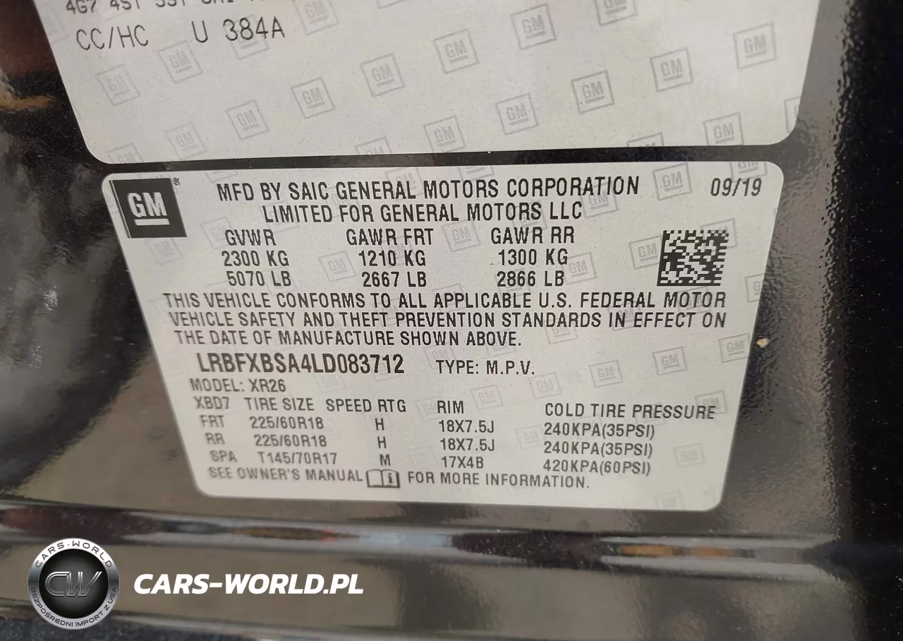 2020 Buick Envision Fwd Preferred VIN:LRBFXBSA4LD083712 - 9