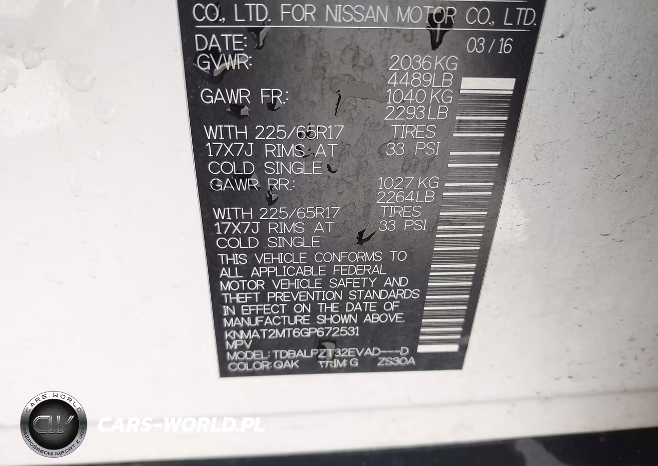 2016 Nissan Rogue S VIN:KNMAT2MT6GP672531 - 9