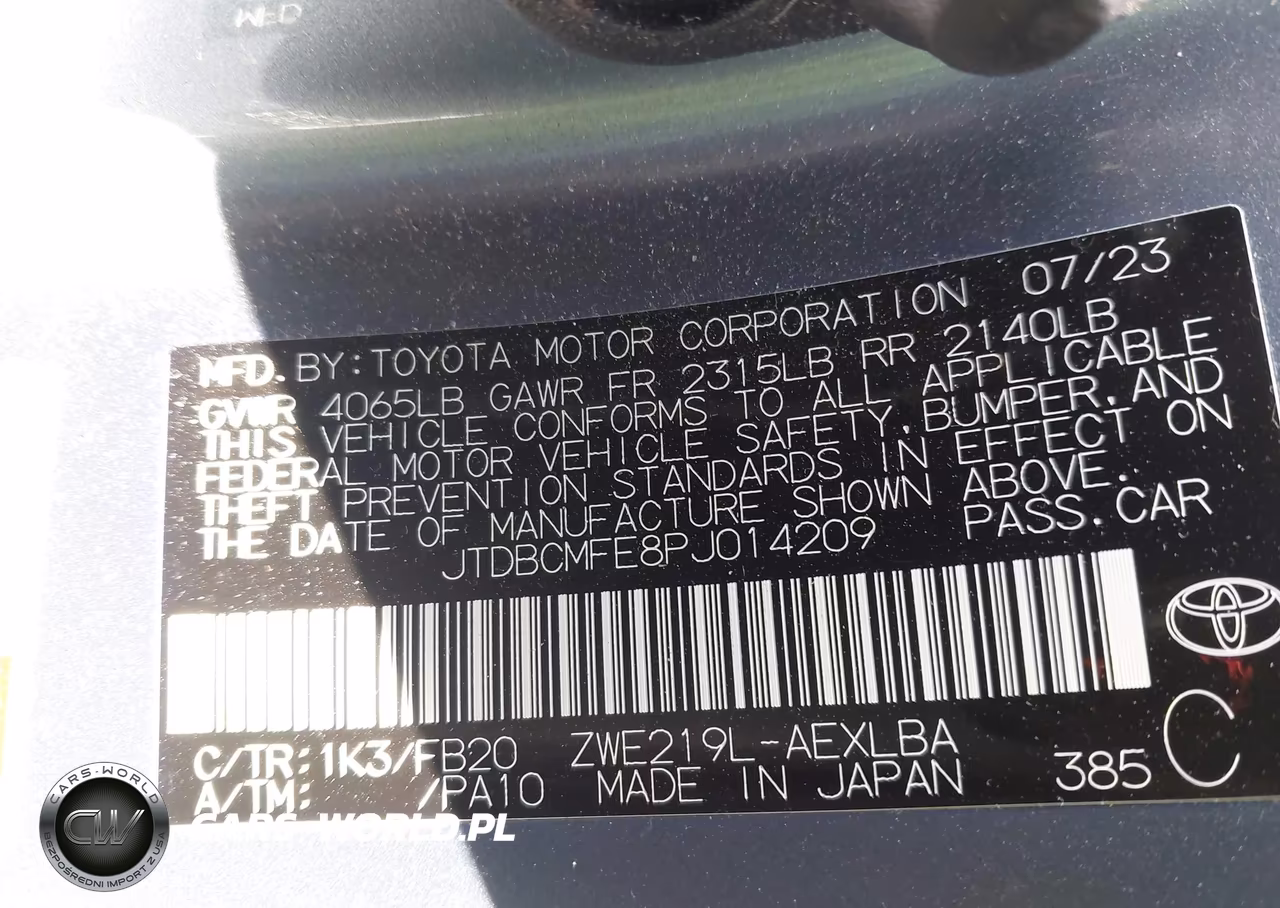 2023 Toyota Corolla Hybrid Le VIN:JTDBCMFE8PJ014209 - 9