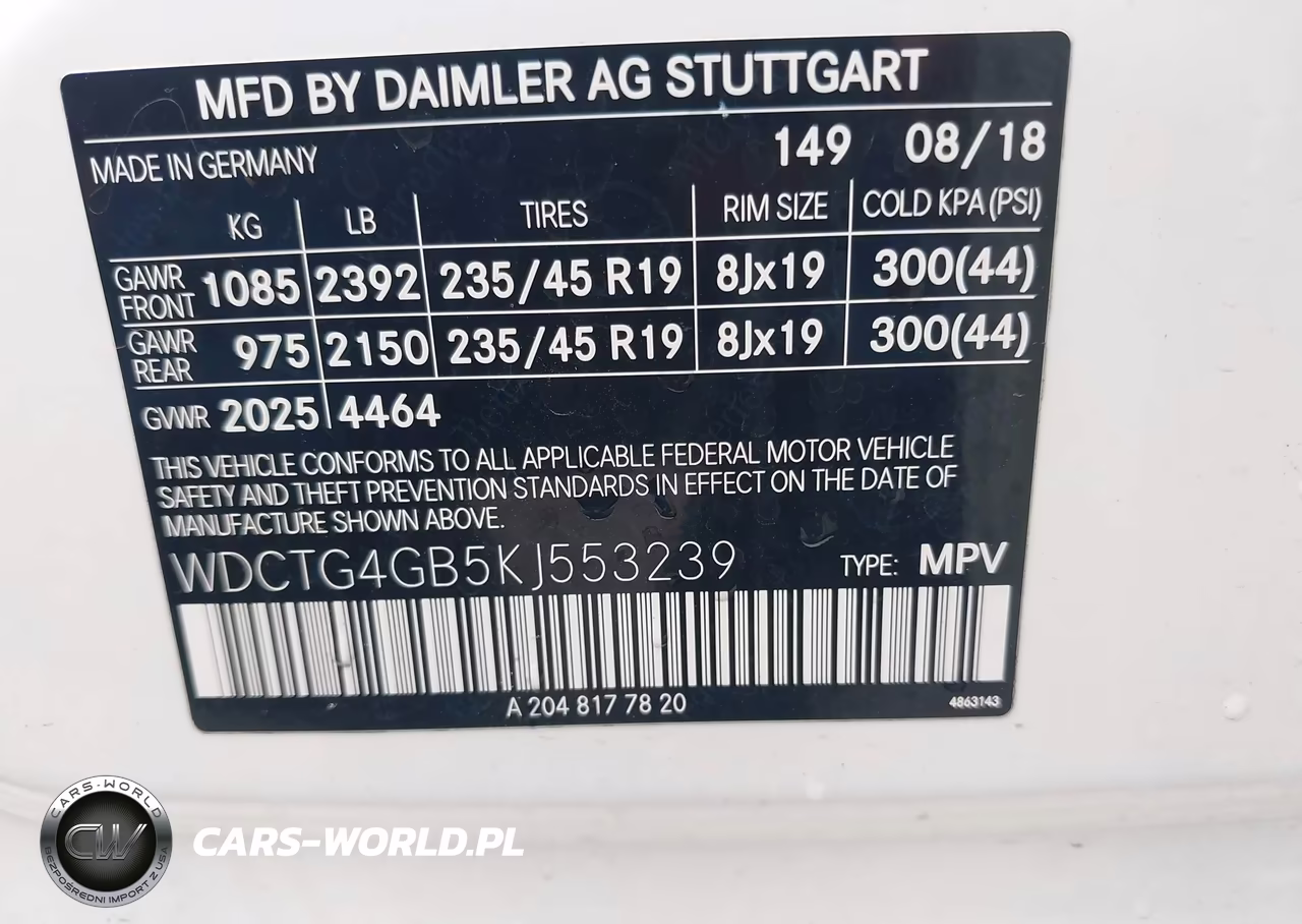 2019 Mercedes-Benz Gla 250 4Matic VIN:WDCTG4GB5KJ553239 - 9