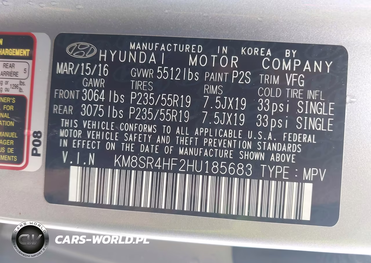 2017 Hyundai Santa Fe Se Ultimate VIN:KM8SR4HF2HU185683 - 9