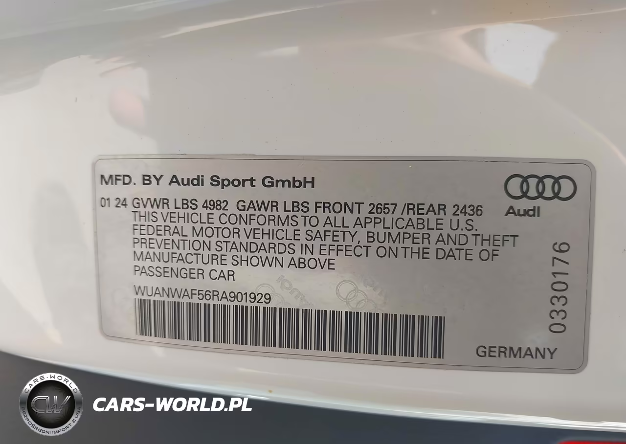 2024 Audi Rs 5 Tfsi Quattro Tiptronic VIN:WUANWAF56RA901929 - 9