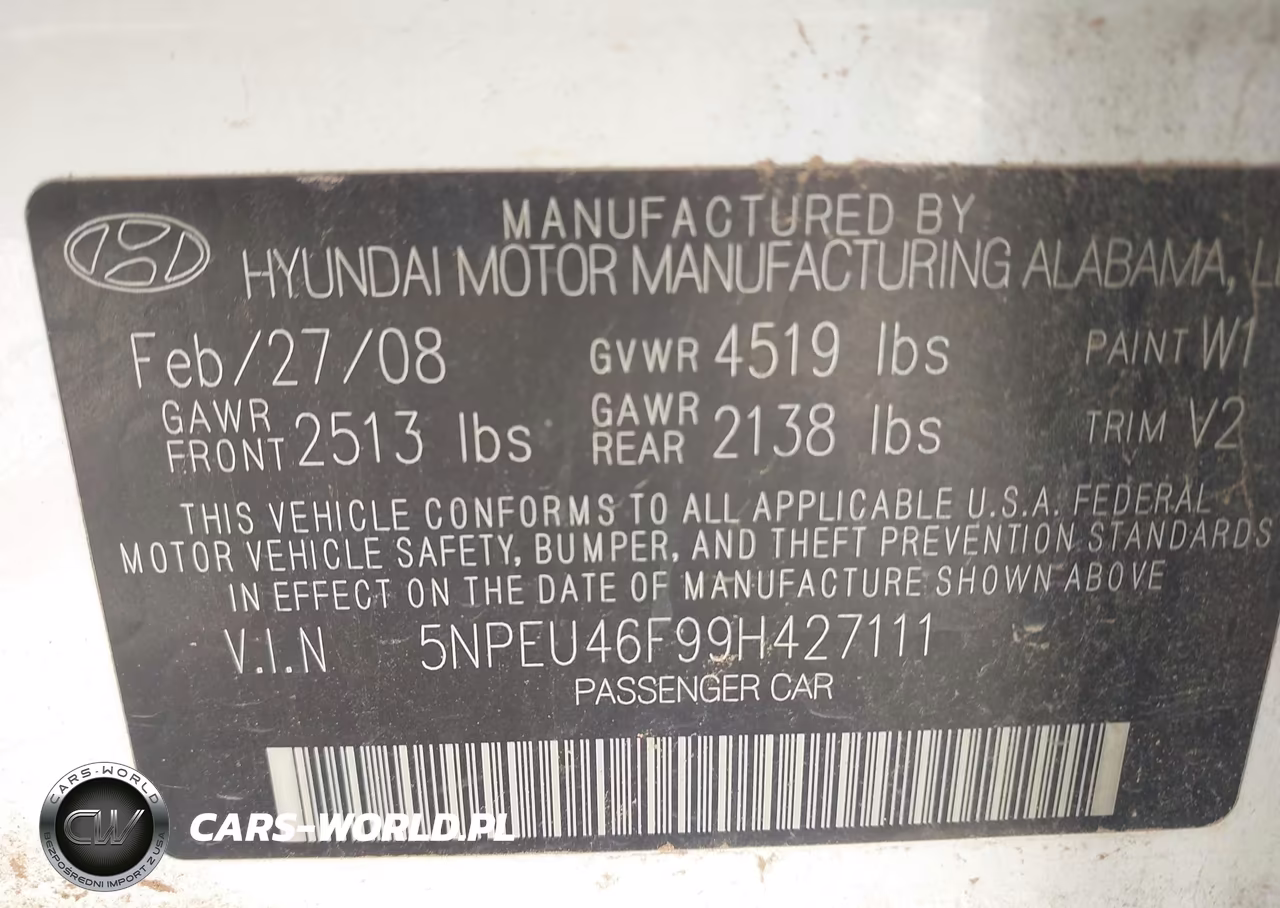 2009 Hyundai Sonata Limited V6 VIN:5NPEU46F99H427111 - 9