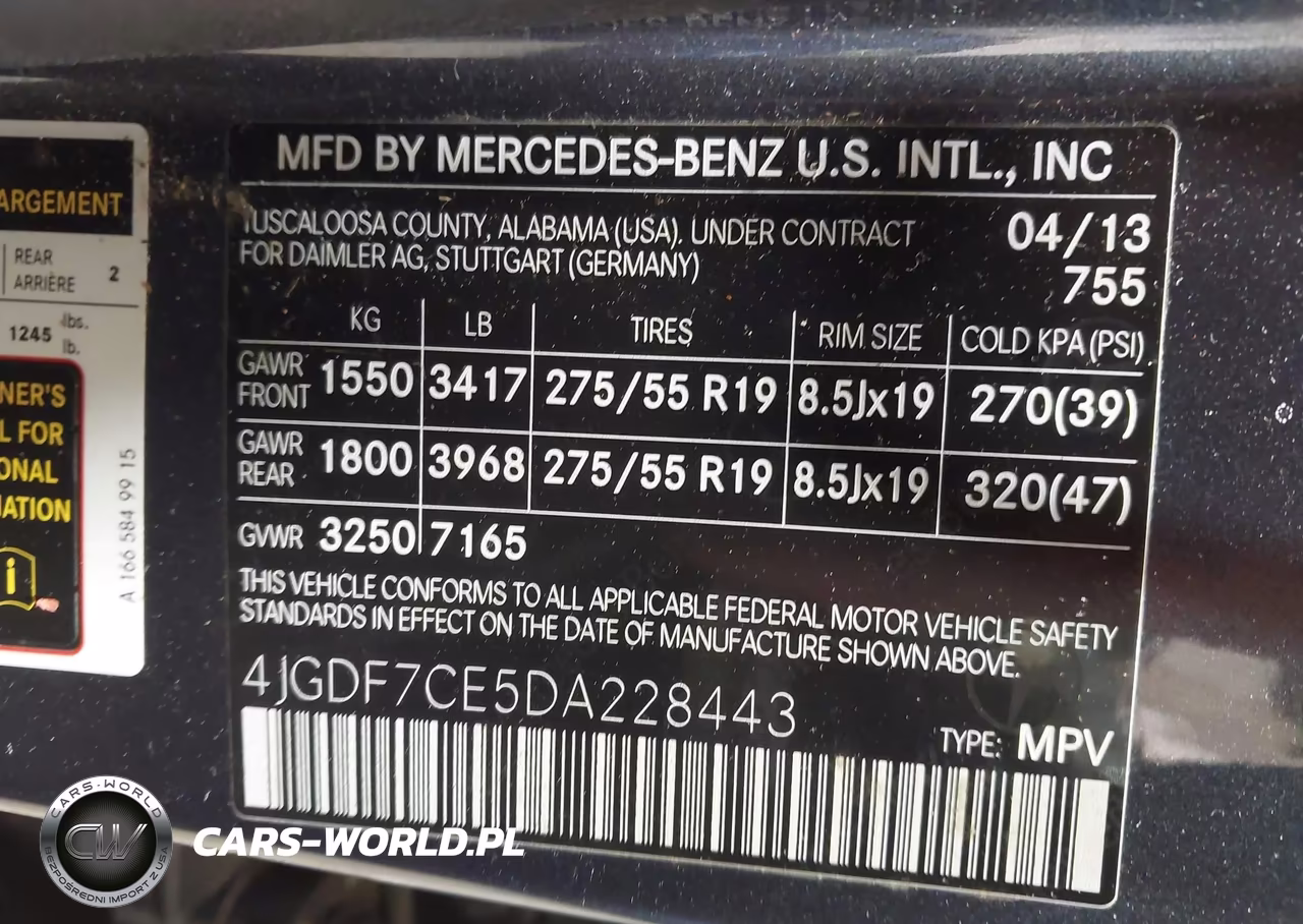 2013 Mercedes-Benz Gl 450 4Matic VIN:4JGDF7CE5DA228443 - 9