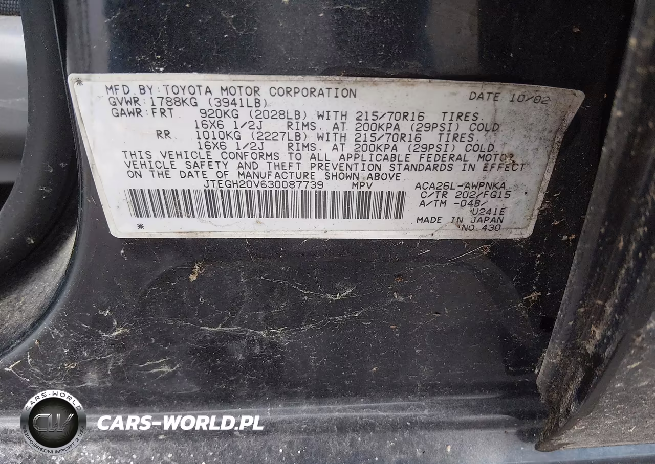 2003 Toyota Rav4 VIN:JTEGH20V630087739 - 9